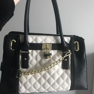 Beautiful black and white bag